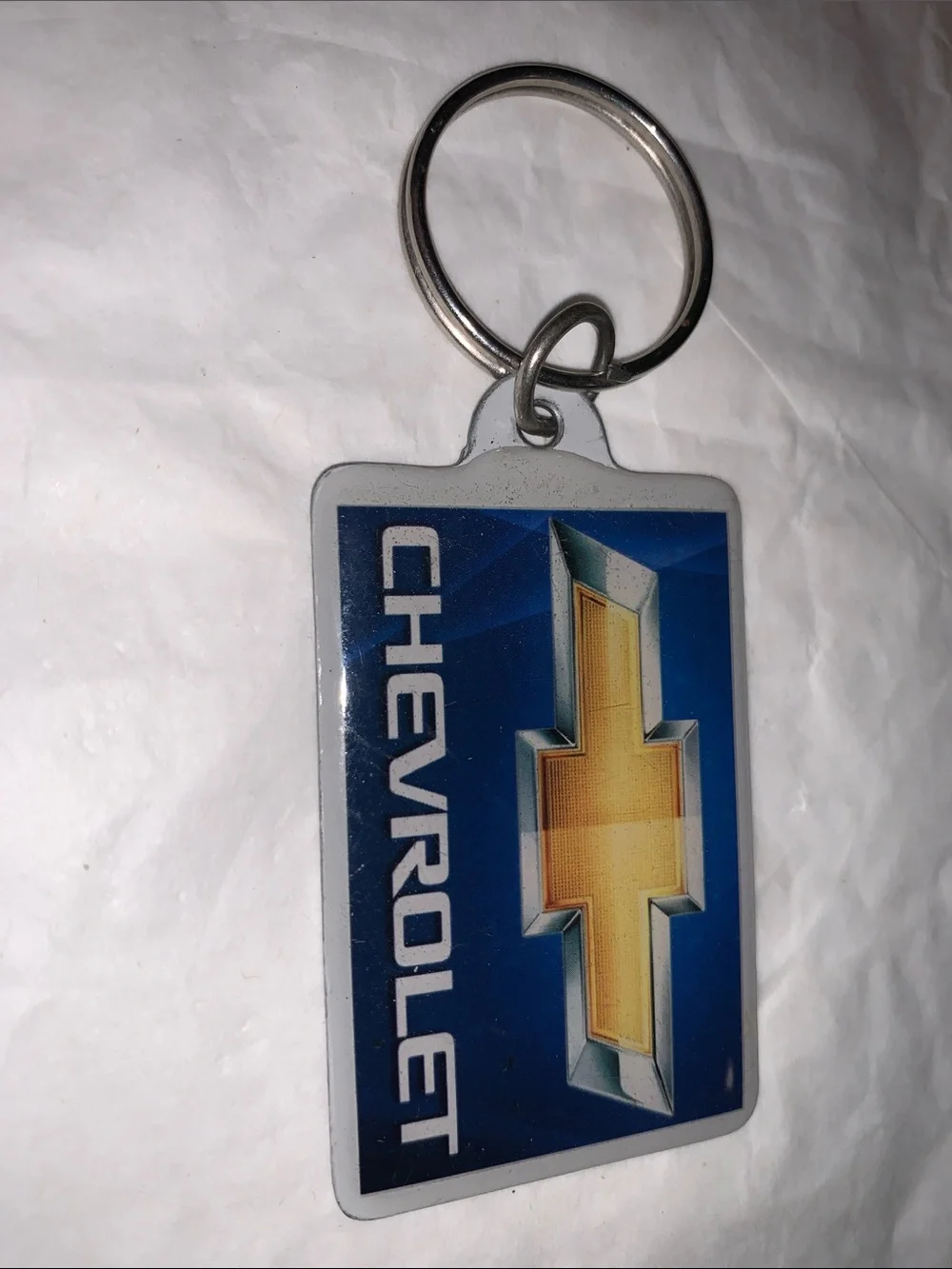 Blue & Gold Chevrolet Keychain - Men Accessories